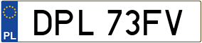 Trailer License Plate